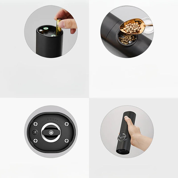 Automatic Electric Seasoning Grinder with LED Light