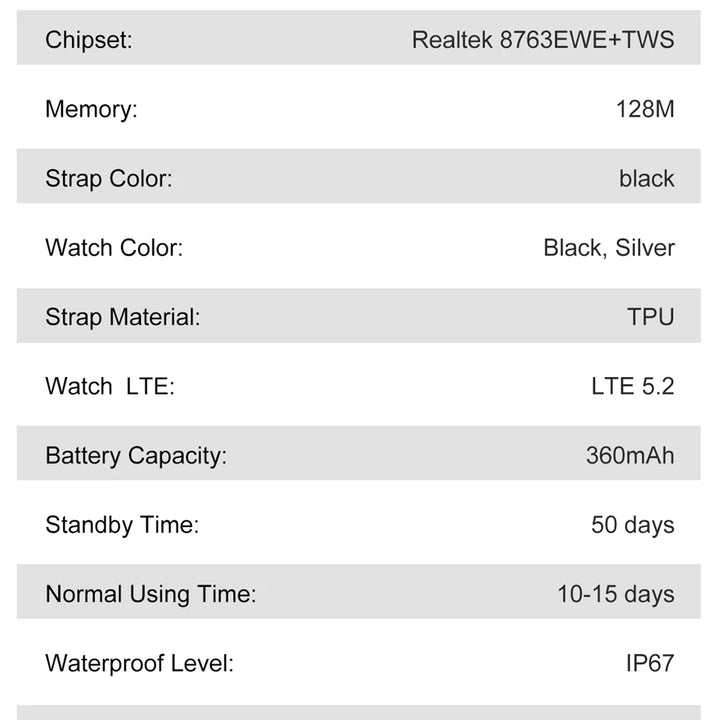 2-in-1 Smartwatch with Earbuds