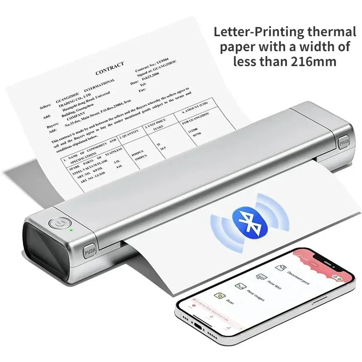 Phomemo M08F - Wireless & Portable Printing Machine Compatible with Smartphone & PC