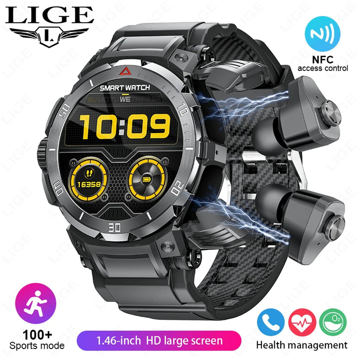 2-in-1 Smartwatch with Earbuds